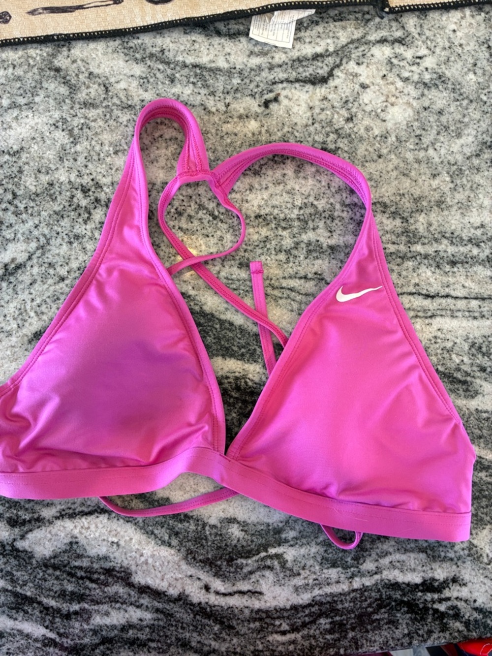 Nike Hot Pink Triangle Swim Top. B20